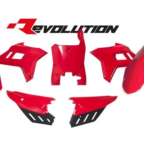 R-TECH Red Plastic Revolution KIT/9 Honda CR250R 22-24, CRF450R 21-24