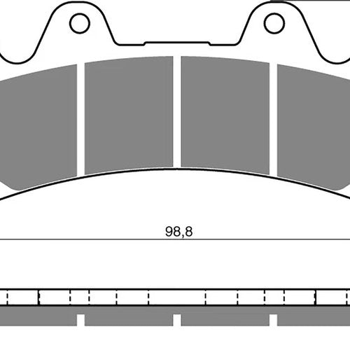 Goldfren AD227, Alcon 6 Piston Race Caliper Disc Pads (Pair)