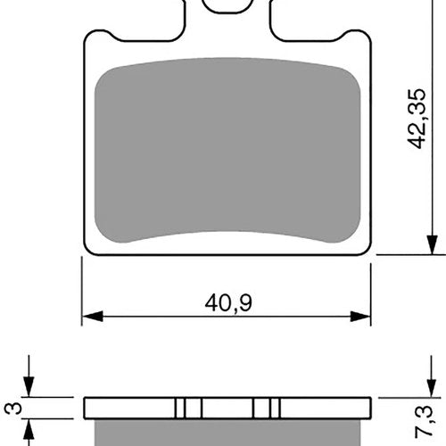 Goldfren AD297, FA602, SBS872, DP508 Disc Pads (Pair)