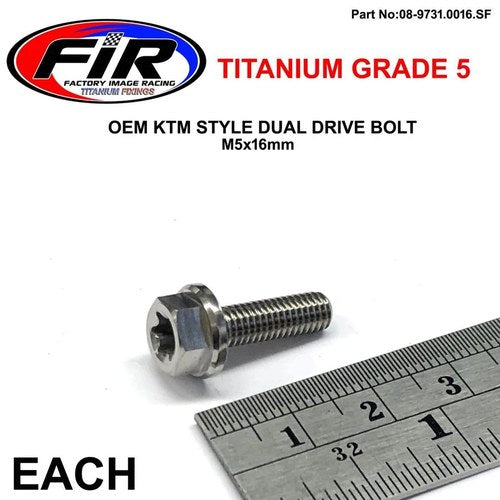 GR5 DUAL/D KTM Bolt 5x16mm EA, Titauium / KTM OEM 0015050163