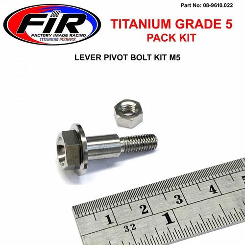 Titanium GR5 Clutch Lever Pivot Bolt Kit, Kawasaki 92151-1103