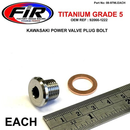 GR5 Cylinder Plug 12x10 KX500, 92066-1222 KX250 KX125 KLX650, Fir