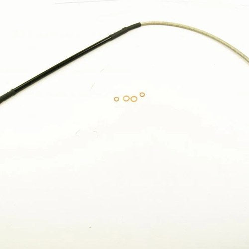 Hose Front Brake Silver / Blk, Venhill K01-1-043/P-CL KTM SX50 06-23