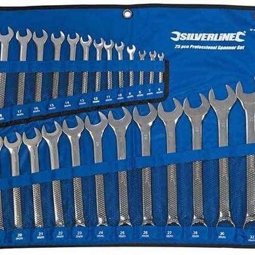 Combination Spanner Set, 25 Pcs / 6mm-32mm / Silverline