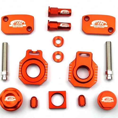 Bling Kit KTM SX/EXC 06-13, Fir CPK-522, CNC Alloy, Axle Block, Caps, Tyre Nut