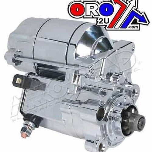 Starter Motor Harley Davidson, SHD0004-C, Chrome Finish 1.4Kw
