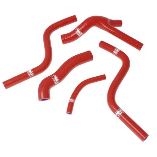 Samco Hose Kit Honda CR250R 1985-1987, 5 Piece Kit, Red, HON-58 RD
