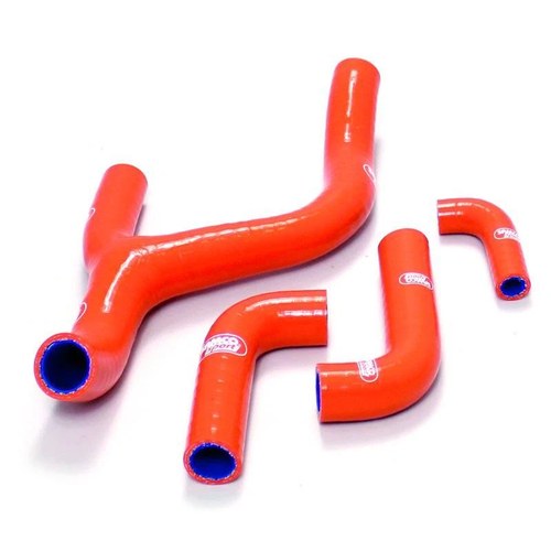 Samco Hose Kit KTM 250 EXC-F 14-16, 350 12-16 Y' Race Design, 4 Piece, Orange