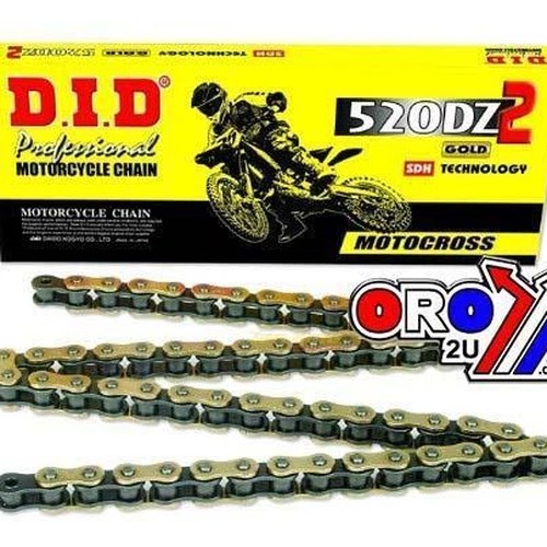 Did 520DZ2 HD MX Chain 118L, Gold&BLACK Links, DID520DZGB118