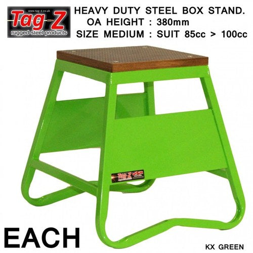 Heavy Duty Steel Box Stand MX, Medium / 380mm High MX Stand, Green