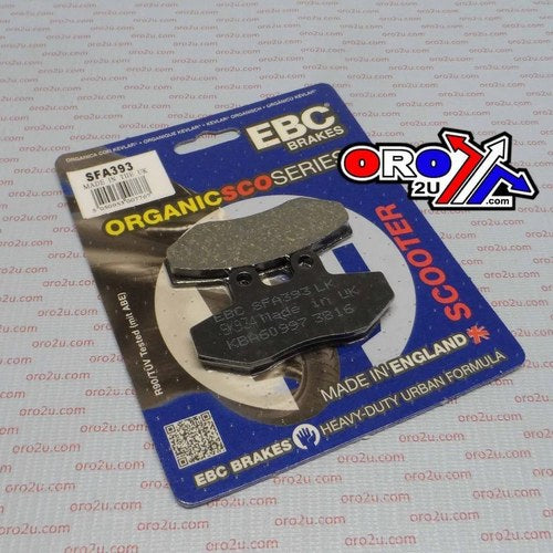 Brake Pads Std Scooter Organic, Ebc SFA393