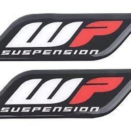 WP Fork Decal 3D White Power Suspension