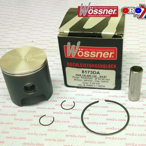 Wossner 56.5mm Piston Kit Husqvarna CR125 84-87, WR125 84-87