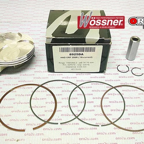 Wossner 76.8mm Forged Piston Kit C, Honda CRF250R 16-17