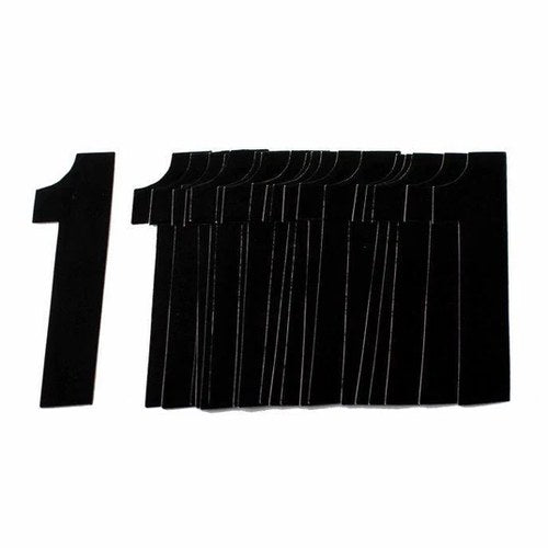1 Black Decal 4.5"/11cm PK/20