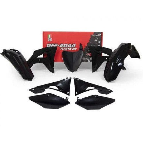 R-TECH Black Plastic KIT/6 Honda CRF250RX 2019-2021, CRF450RX 2019-2020
