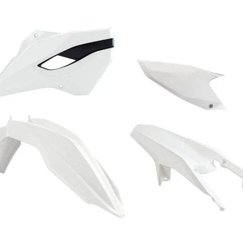 R-TECH White Plastic KIT/4 Husaberg TE/FE 2T 125-380, TE/FE 4T 250-501 13-14