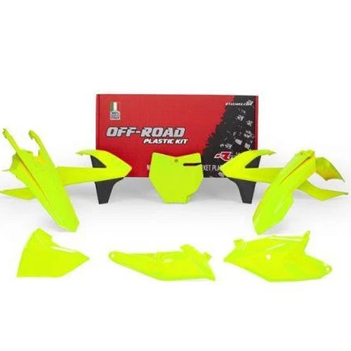 R-TECH Neon Yellow Plastic KIT/6 KTM SX85 2018-2024, Gas MC85 2021-2023