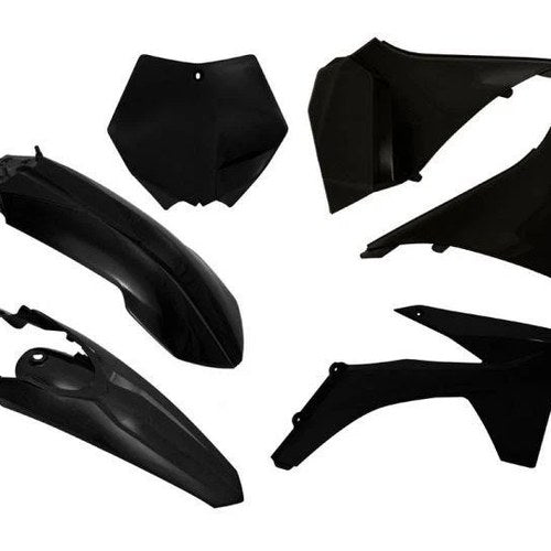 R-TECH Black Plastic KIT/6 KTM SX/SX-F 125-450 2012