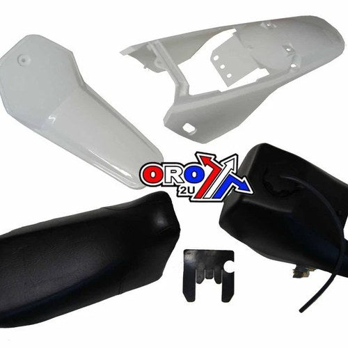 Seat + White Tank & Fender Kit Yamaha PW80