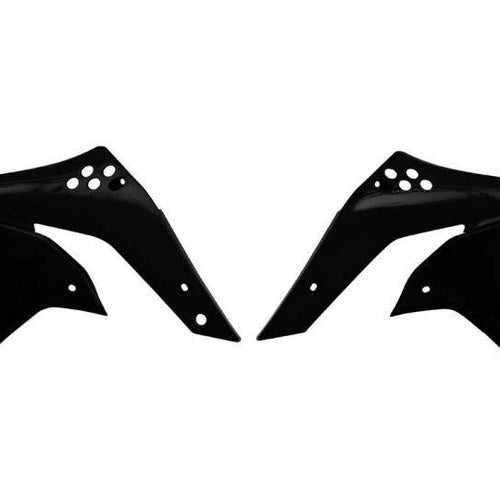 R-TECH Black Radiator Scoops Kawasaki KX250F 2006-2008