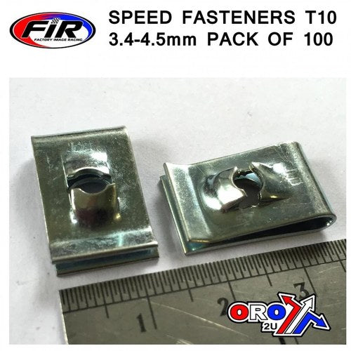 Speed Fasteners T10 3.4-4.5mm, Pack OF 100