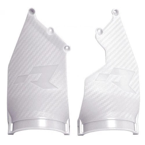 R-TECH White Triple Clamp Protectors For Beta RR Headlight 2020-2023
