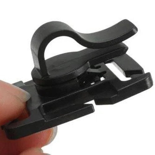 Rotatable Drinking Tube Clip 2pcs, Molle Hydration hose clamp