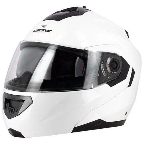 Osone Road Helmet XS 54 Gloss White, Flip UP Double Visor