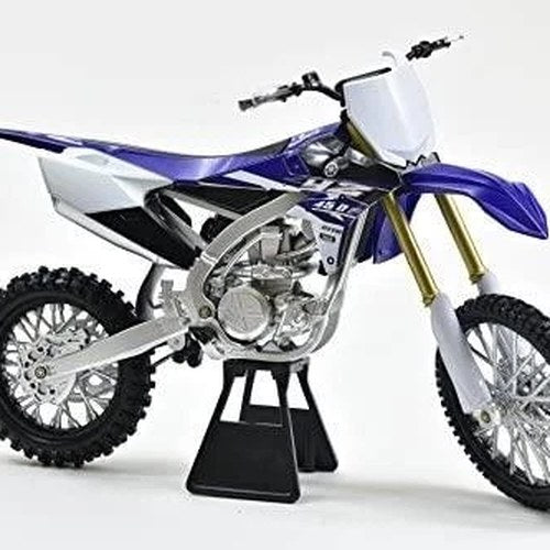 Newray Die Cast Model Yamaha YZ450F 2017, Blue And White, Scale 1:6