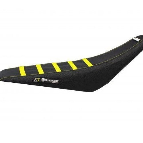 Blackbird Zebra BLACK/YELLOW Seat Cover Husqvarna TE/FE 14-16, FC/TC 14-15