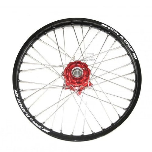 SM Pro 21x1.60 Front Wheel Black RIM/RED Hub Gas EC250/300, EC250F/350F