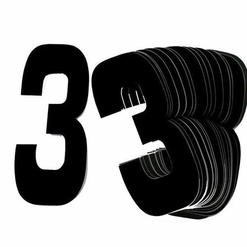 Black 8"/20cm 3. PACK/25