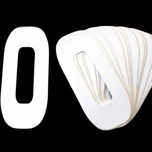 White 8"/20cm 0. PACK/25