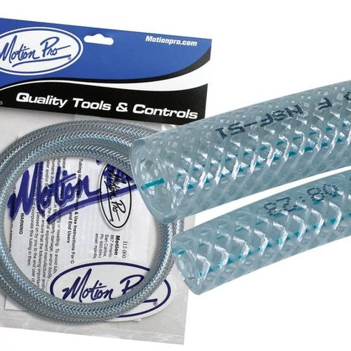 Motion Pro Braided Fuel Pipe, I.D 5 x OD 10mm, Clear