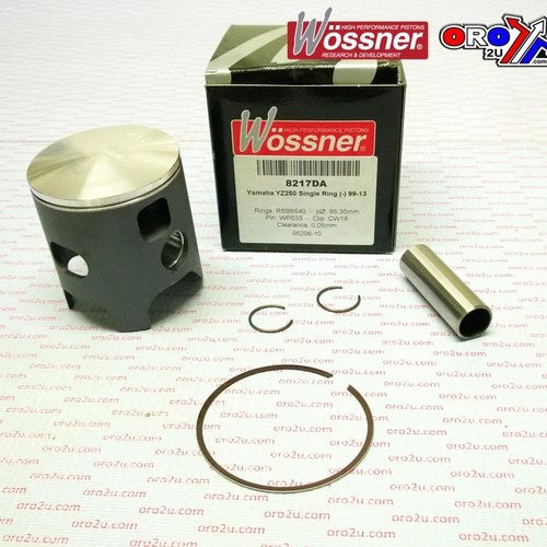 Wossner 66.4mm Piston Kit A, Yamaha YZ250 1999-2018, 1-RING