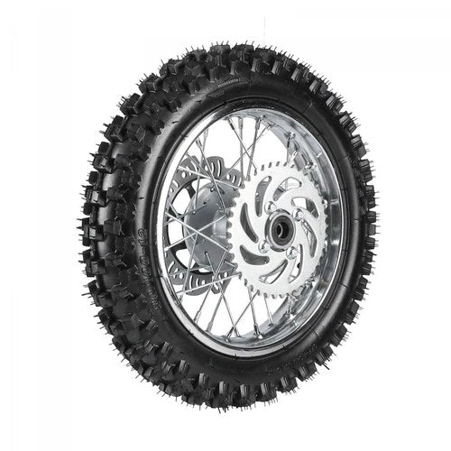 Pit Bike Rear Wheel 12" 12mm Axle, 80/100-12