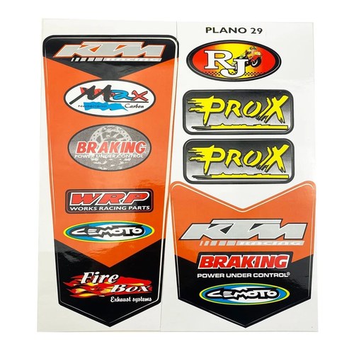 KTM Sticker Sheet Size A4
