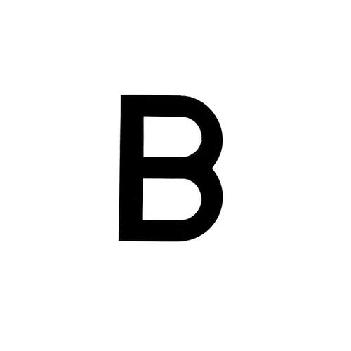 Number Plate Digits B Each