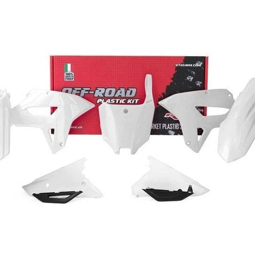R-TECH White Plastic KIT/6 Honda CRF250RX 2022-2023, CRF450RX 2021-2023