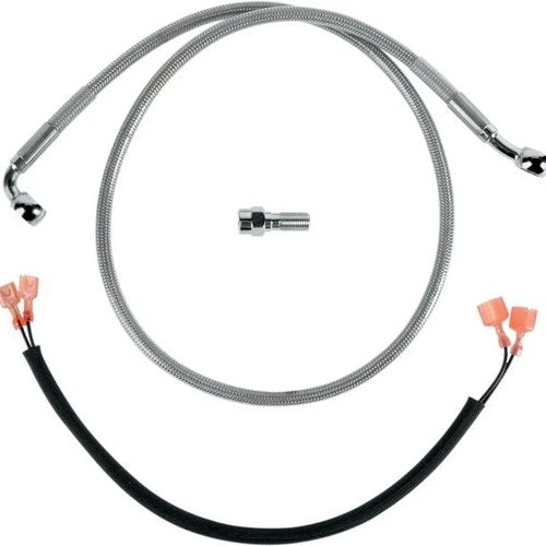 DS Braided Brake Line Kit Rear Harley Softail FXSTB/FXSTBI/FXSTC/FXSTS/FXSTSB