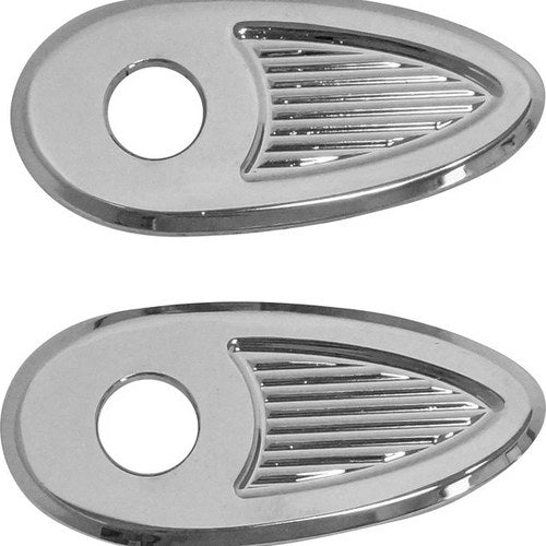 Kodlin Fender Strut Turn Signal Adapters Chrome Harley M8 Softails