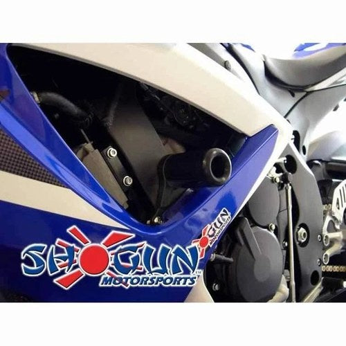 Shogun No-Cut Frame Sliders Black fits Suzuki GSX-R600/GSX-R750 2006-2007
