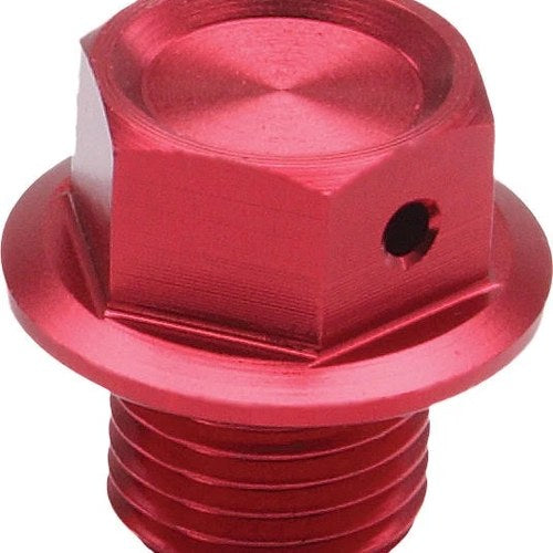 Zeta Magnetic Oil Drain Plug Bolt Red #ZE58-1523 for Kawasaki/Honda/Yamaha
