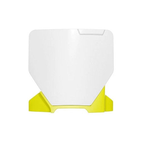 R-TECH OEM Style WHITE/YELLOW Front Plate Husqvarna TC65 2024