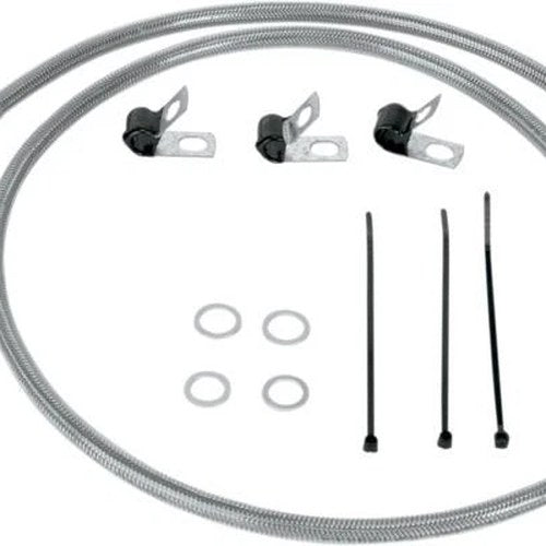 DS Braided Brake Line Kit Front Harley FLST/FLSTC/FLSTCI/FLSTF/FLSTFI/FLSTI