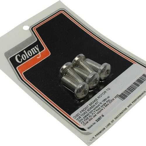 Colony Rotor-To-Hub Torx Screw Kit Front Single Disc #3655A #3267-5