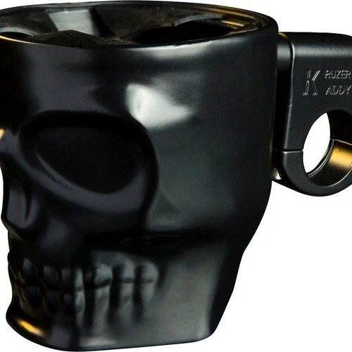 Kruzer Kaddy Skull Bar Mount Cup Holder Black