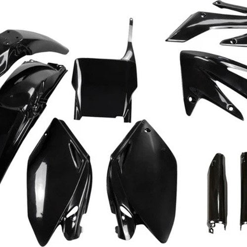 UFO Complete Plastics Kit Black for Honda CRF250R 4-Stroke 2004-2005