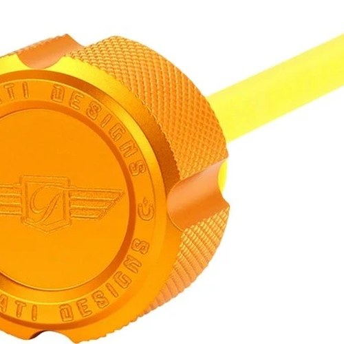 Figurati Designs Performance Magnetic Oil Dipstick Knurled Gold #FDP01-M8KN-G